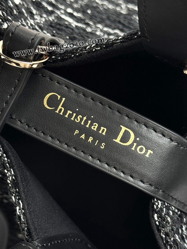 Dior专柜新款迪奥高仿原单中号黑大格布Toujours手袋手提女包 djfk1440